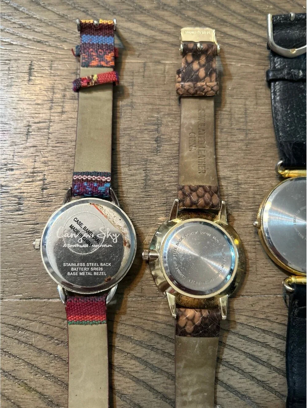 Lot of 4 Women’s Fashion Watches Mixed Styles – 1 Working / 3 Not Running